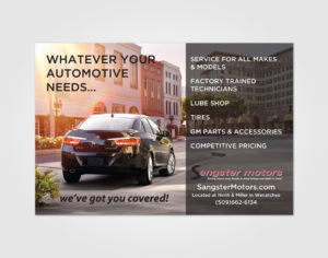 Sangster Motors Banner