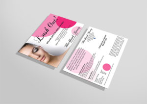 flyer for eyelash services