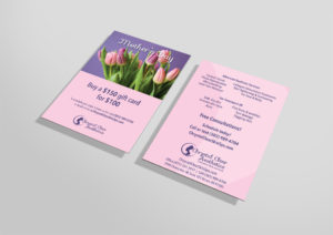 Chrystal Clear Aesthetics Mother's Day flyer
