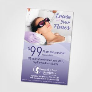 flyer for Chrystal Clear Aesthetics