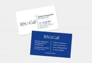 Business cards for RN On Call