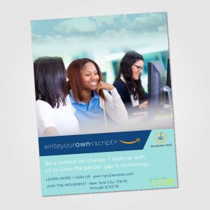 AWS Girls Who Code Event flyer