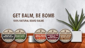 Grizzly Grease beard balm label design