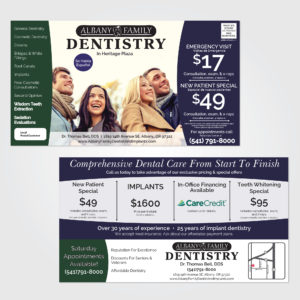 Albany Family Dental mailer