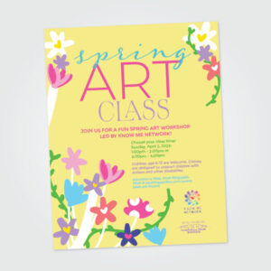 SouthBay Pavilion Art Class sign