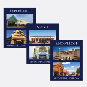 Vintage Real Estate booth signs