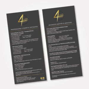 4Ever Makeup service menus