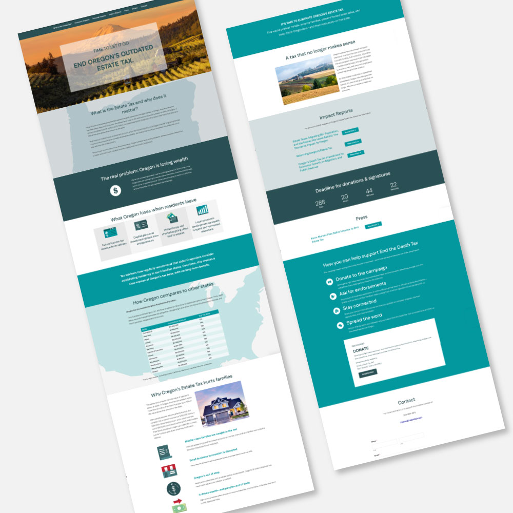 endthedeathtax.com website